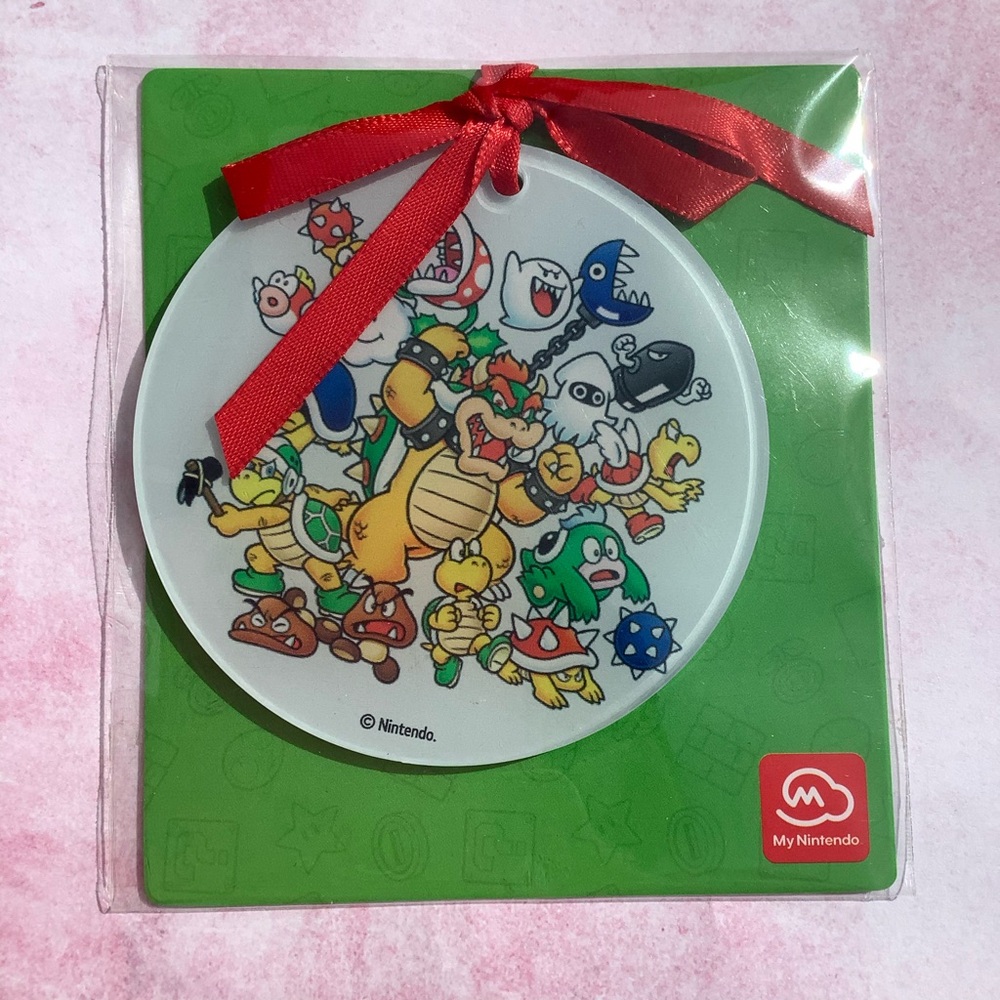 Nintendo Character Ornament with Red Ribbon